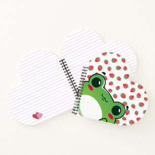 Kawaii Strawberry Frog Schürze Notizblock