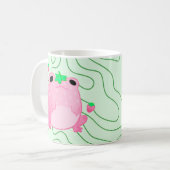 Kawaii Strawberry Frog Softcore Kaffeetasse (Vorderseite Links)