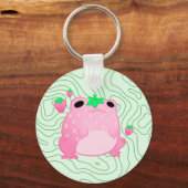 Kawaii Strawberry Frog Softcore Schlüsselanhänger (Rückseite)