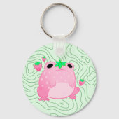 Kawaii Strawberry Frog Softcore Schlüsselanhänger (Rückseite)