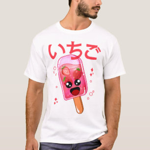 Kawaii Strawberry Ice Pop T-Shirt
