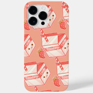 Kawaii Strawberry Milk Carton - Cute Aesthetic Art Case-Mate iPhone 14 Pro Max Hülle