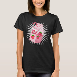 Kawaii Strawberry Milk Funny Anime Otaku Japanisch T-Shirt