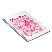 Kawaii Strawberry Milk Shirt Funny Milk Notizblock (Rechte Seite)