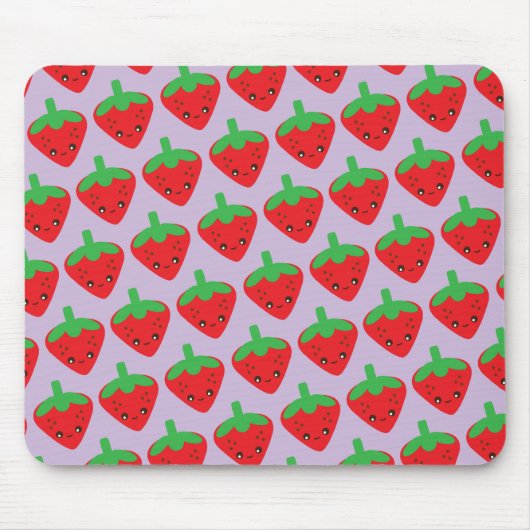 Kawaii Strawberry Mousepad (Vorne)