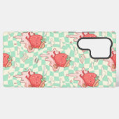 Kawaii Strawberry Picnic Pattern Samsung Galaxy Hülle (Rückseite (Horizontal))