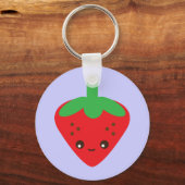 Kawaii Strawberry Schlüsselanhänger (Vorderseite)