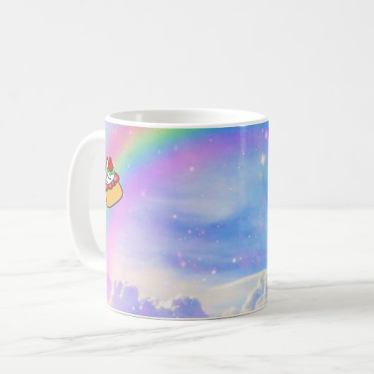 Kawaii Strawberry Shortcake Narwhal Kaffeetasse (Vorderseite Links)