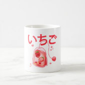 Kawaii Strawberry Tea Bag Kaffeetasse (Mittel)