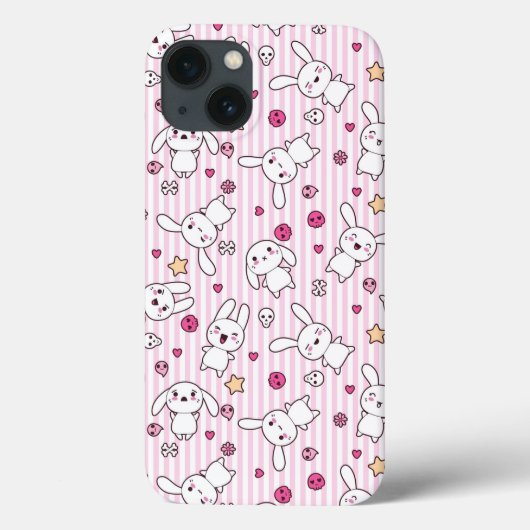 Kawaii-Streifen Case-Mate iPhone Hülle (Rückseite)