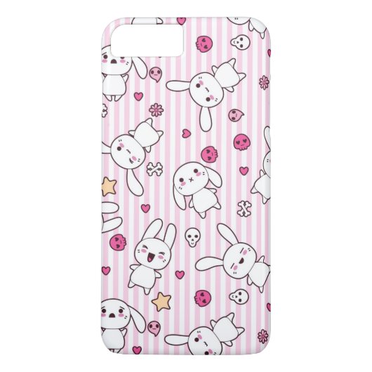 Kawaii-Streifen Case-Mate iPhone Hülle (Rückseite)
