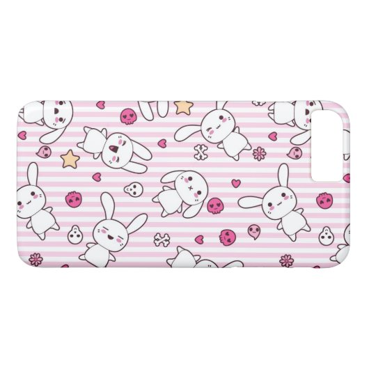 Kawaii-Streifen Case-Mate iPhone Hülle (Rückseite (Horizontal))