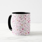 Kawaii-Streifen Tasse (Vorderseite Links)