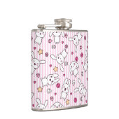 kawaii stripes Muster Flachmann (Rechts)