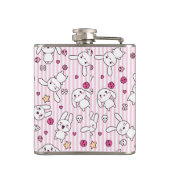 kawaii stripes Muster Flachmann (Rückseite)