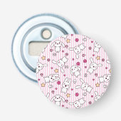 kawaii stripes Muster Flaschenöffner (Vorderseite)