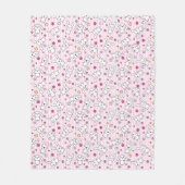 kawaii stripes Muster Fleecedecke (Vorderseite)