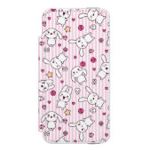 kawaii stripes Muster Incipio iPhone Geldbeutel-Hülle (Folio Vorderseite)