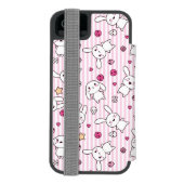 kawaii stripes Muster Incipio iPhone Geldbeutel-Hülle (Folio Rückseite)