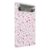 kawaii stripes Muster Mini Klemmbrett (Schrägansicht)