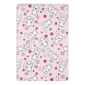 kawaii stripes Muster Mini Klemmbrett (Rückseite)