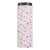 kawaii stripes Muster Thermosbecher (Rückseite)