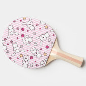 kawaii stripes Muster Tischtennis Schläger (Seitenansicht)