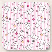 kawaii stripes Muster Untersetzer (Vorderseite)