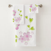 Kawaii Style Sakura Cherry Tree Blossom Badhandtuch Set (Insitu)