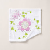 Kawaii Style Sakura Cherry Tree Blossom Badhandtuch Set (Waschlappen)