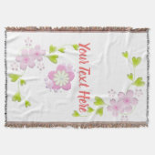 Kawaii Style Sakura Cherry Tree Blossom Decke (Vorderseite)