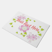 Kawaii Style Sakura Cherry Tree Blossom Fußmatte (Schrägansicht)