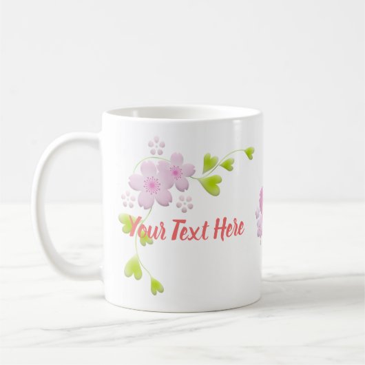 Kawaii Style Sakura Cherry Tree Blossom Kaffeetasse (Links)