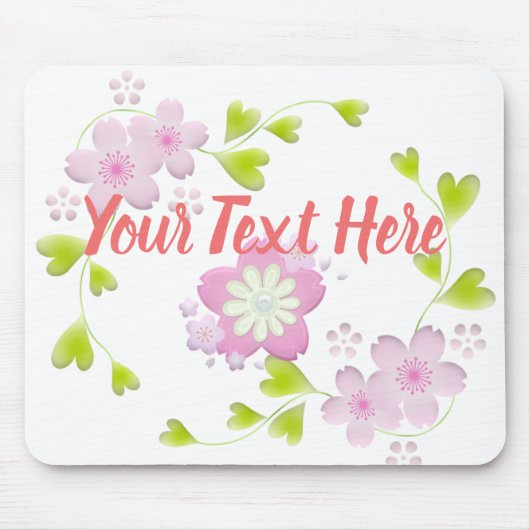 Kawaii Style Sakura Cherry Tree Blossom Mousepad (Vorne)