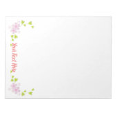 Kawaii Style Sakura Cherry Tree Blossom Notizblock (Vorderseite)