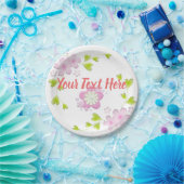 Kawaii Style Sakura Cherry Tree Blossom Pappteller (Party)