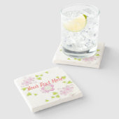 Kawaii Style Sakura Cherry Tree Blossom Steinuntersetzer (Seitenansicht)