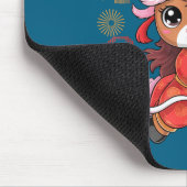 Kawaii Style Year Of The Horse 2026 Chinese New Ye Mousepad (Ecke)