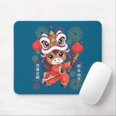 Kawaii Style Year Of The Horse 2026 Chinese New Ye Mousepad (Mit Mouse)