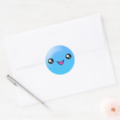 Kawaii Sugar Dots Blueberry Happy Face Sticker (Umschlag)