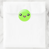 Kawaii Sugar Dots Limon Happy Face Sticker (Tasche)