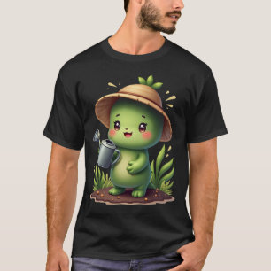 Kawaii Sukkulenten-Gärtnerin Pflanzen-Mama-Aufkleb T-Shirt