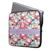 Kawaii Summer Niedlich Kitty Cats Laptopschutzhülle (Vorderseite Links)