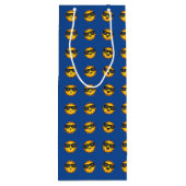Kawaii Sun mit Sonnenbrillen Happy Emoji Faces Geschenktüte Für Weinflaschen (Rückseite)