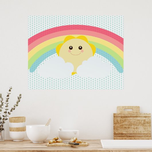 Kawaii Sun Poster (Küche)