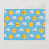 Kawaii Sun & Rain Postkarte (Vorderseite)