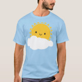 Kawaii Sun und Cloud T-Shirt (Vorderseite)