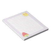Kawaii Sun und Mushroom Notepad Notizblock (angewinkelt)