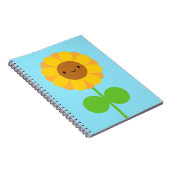 Kawaii Sunflower Notizblock (Rechte Seite)