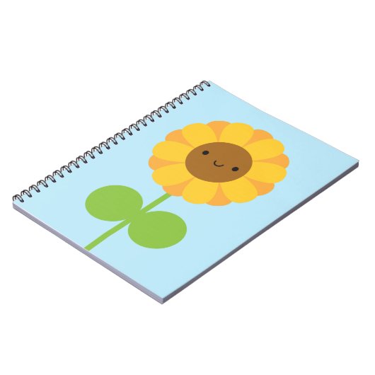 Kawaii Sunflower Notizblock (Linke Seite)